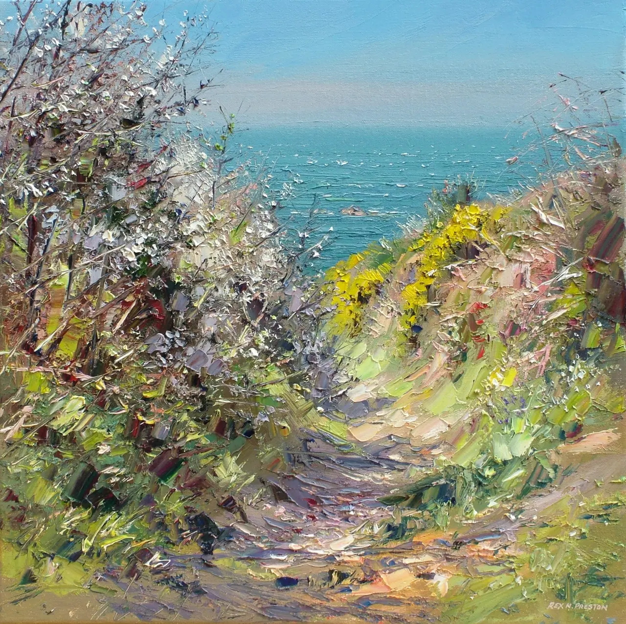 Rex Preston - footpath to portheras cove